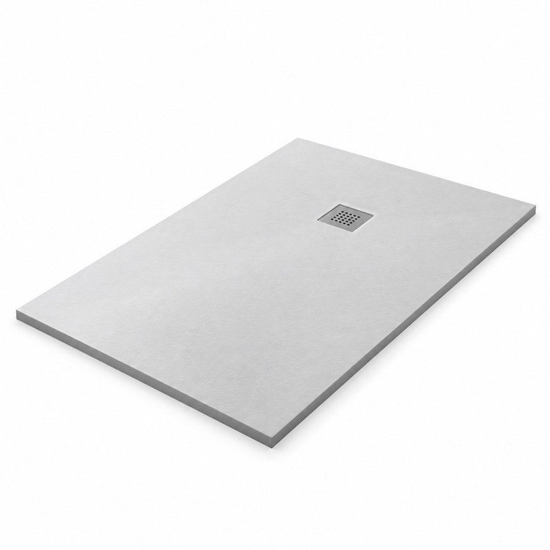 Receveur de Douche Rectangulaire 140x90cm MC BATH Kei Vulcano Fonte Minérale Blanc - 01KEBL14000900M - NEUF