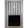 AURLANE - Paroi Douche Italienne 100x200 Noir - FAC505