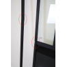 AURLANE - Paroi Douche Italienne 100x200 Noir - FAC505