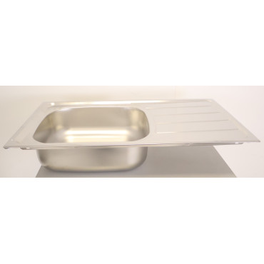 Évier à Encastrer avec Bac et Égouttoir LUISINA Rock Universal 3 86x50cm Inox Chromé - EV45001 IL