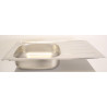 Évier à Encastrer avec Bac et Égouttoir LUISINA Rock Universal 3 86x50cm Inox Chromé - EV45001 IL