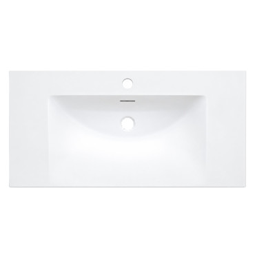 Plan Vasque Lavabo 90.5x46x16cm CEDAM Teplan Blanc Mat - TEPLAN90BL - NEUF Déclassé