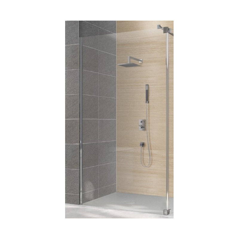Paroi de Douche 120x200cm AQUANCE IXIA II Profil Argent Verre Transparent - IXIA29232 - NEUVE Déclassée