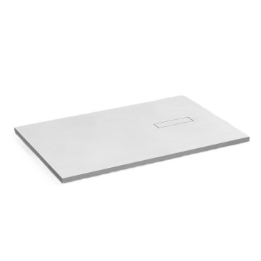 Receveur de Douche 140x90cm TOTS Pietra Solid Surface Blanc Mat - PTA-14090-BL - NEUF Déclassé