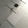 Receveur de Douche 140x90cm TOTS Pietra Solid Surface Blanc Mat - PTA-14090-BL - NEUF