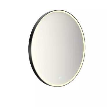 Miroir LED Rond Ø90cm DECOTEC Promess 23W Noir Mat - 1747252 - NEUF
