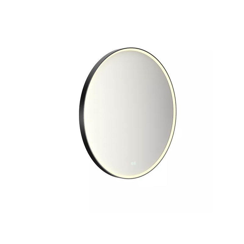 Miroir LED Rond Ø90cm DECOTEC Promess 23W Noir Mat - 1747252 - NEUF