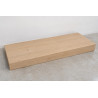 Plan de Toilette Stratifié PT15 Rebombée Droite INSTINCT 140x50x15cm Effet Chêne