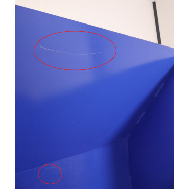 Benne L160xl96xP40cm 600L Sans Roue Bleu
