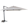 Parasol avec Pied Excentré 4x3m DCD GARDEN Sevilla Gris - P.05.GRIS - NEUF Déclassé