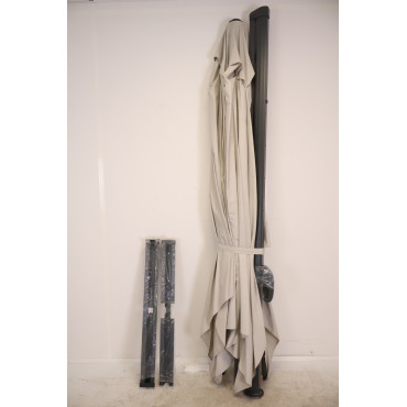 Parasol avec Pied Excentré 4x3m DCD GARDEN Sevilla Gris - P.05.GRIS