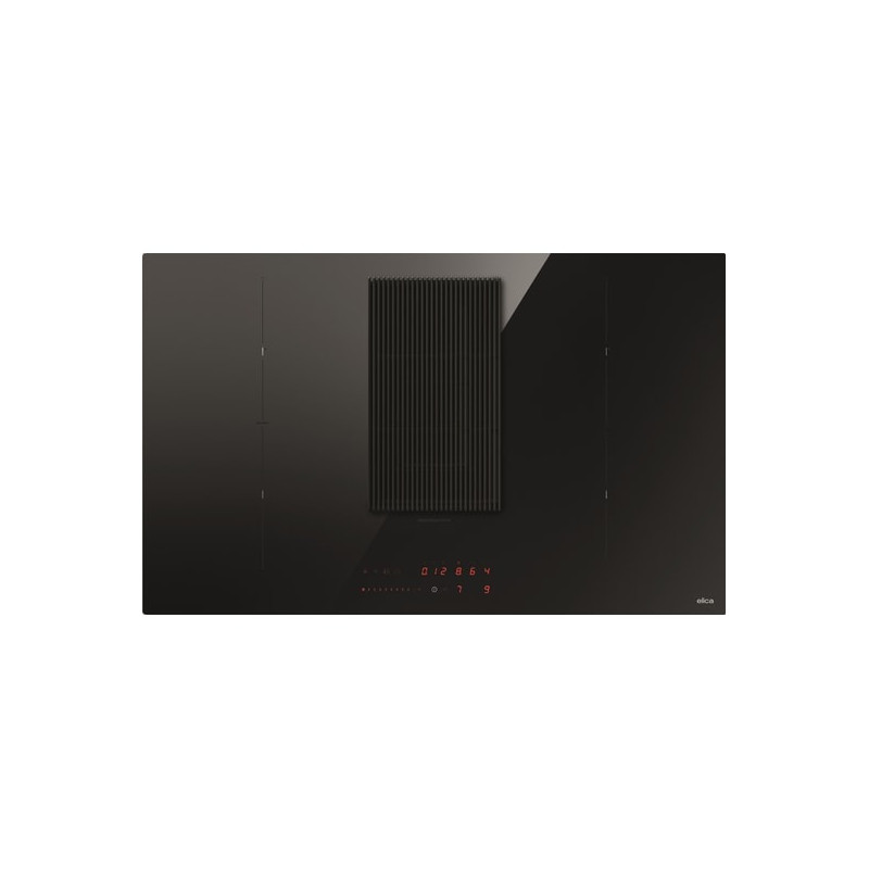 Plaque de Cuisson à Induction Aspirante 83cm ELICA Nikolatesla Prime S+ Hotte Intégrée 4 Foyers Noir - PRF0187525 - NEUVE