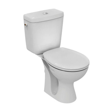 Pack WC PORCHER Ulysse Complet Sortie Horizontale Céramique Blanc - E905601 - NEUF