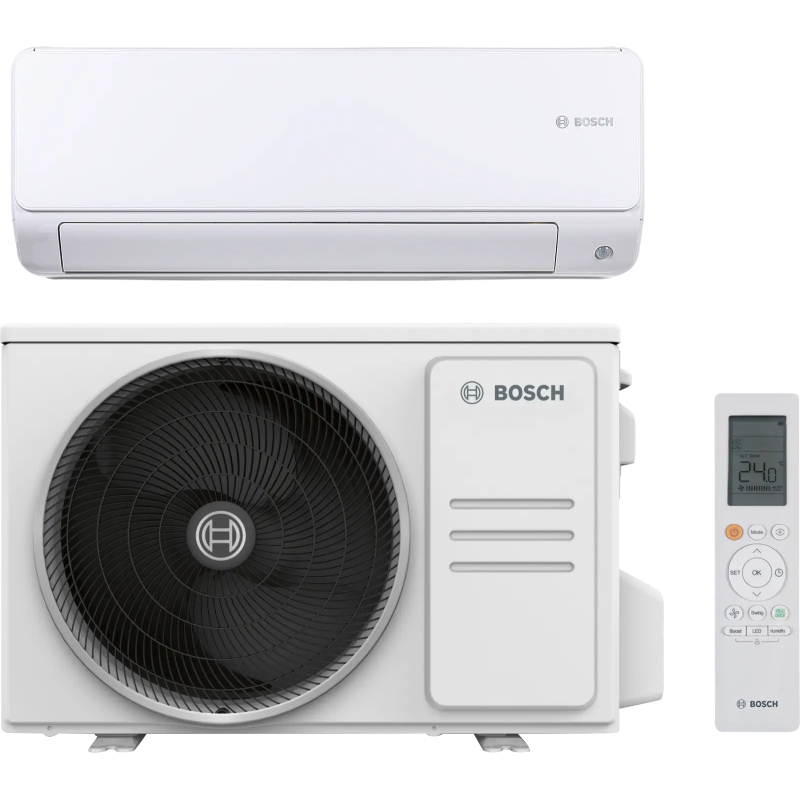 Ensemble de Climatisation Réversible Air/Air 2,6kW BOSCH Climate 6000i Inverter Monosplit - 7733701806-7733701807