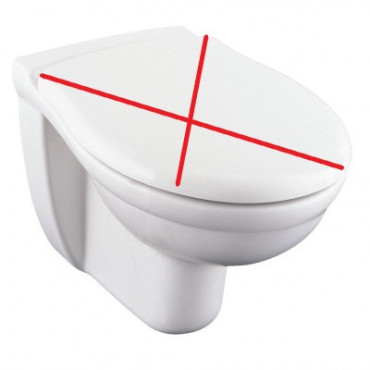 Cuvette Suspendue WC PORCHER KHEOPS 2 53x36cm Blanc - P241501 - NEUVE