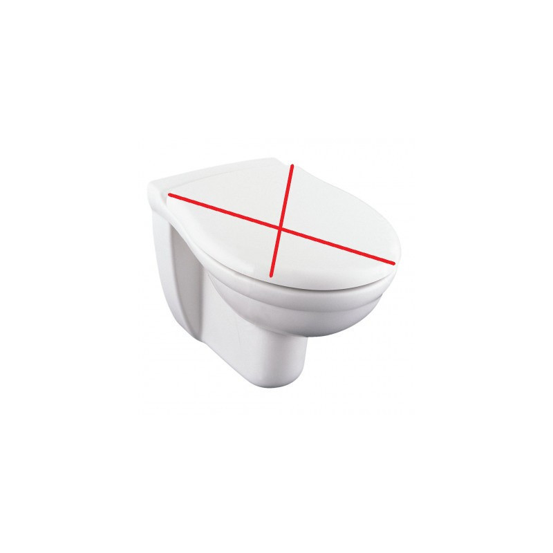 Cuvette Suspendue WC PORCHER KHEOPS 2 53x36cm Blanc - P241501 - NEUVE