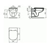 Cuvette Suspendue WC IDEAL STANDARD Kheops+ Blanc - T331001