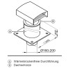 Traversée de Toit Incliné pour Air Repris VIESSMANN pour Vitovent 300 Acier - 9562054