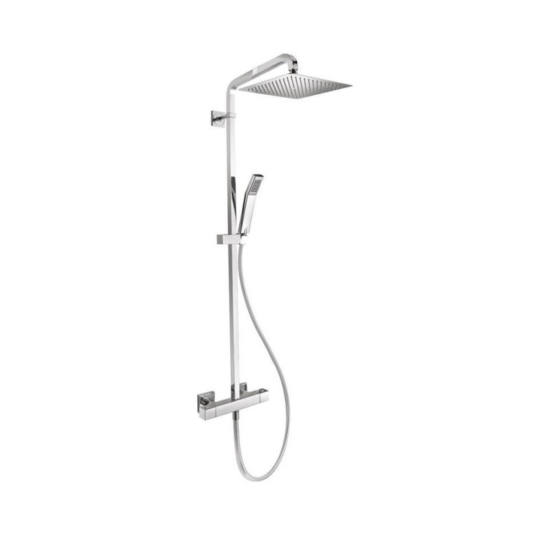 Colonne de Douche avec Mitigeur Thermostatique CRISTINA ONDYNA Quarelo 250 Chromée - QD47851 - NEUVE