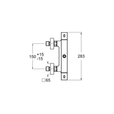 Colonne de Douche avec Mitigeur Thermostatique CRISTINA ONDYNA Quarelo 250 Chromée - QD47851 -