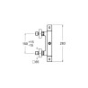 Colonne de Douche avec Mitigeur Thermostatique CRISTINA ONDYNA Quarelo 250 Chromée - QD47851 -
