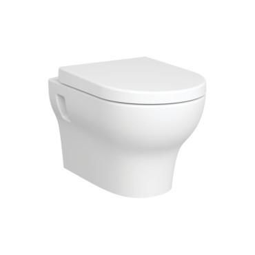 Pack WC  Toilettes DOMAO 200 Sans Bride avec Abattant Frein de Chute Blanc - 7787N003-6329 - NEUVE