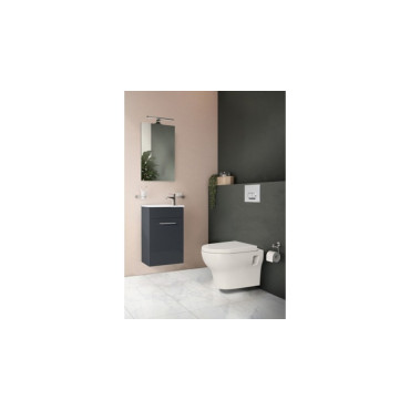 Pack WC  Toilettes Suspendue  200 Sans Bride avec Abattant Frein de Chute Blanc - 7787N003-6329 - NEUVE