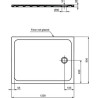 Receveur de Douche Rectangulaire Ultra-Plat 120x90cm PORCHER