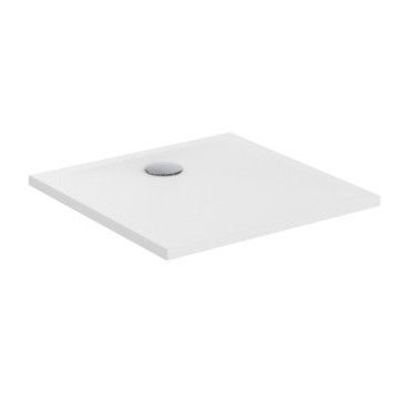 Receveur de Douche PORCHER Carré 80x80cm Okyris en Grès Sans Bonde Blanc - P1021IG - NEUF