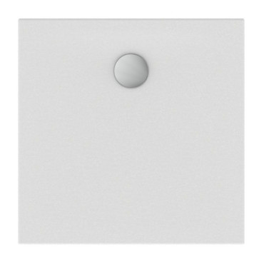 Receveur de Douche PORCHER Carré 80x80cm Okyris en Grès Antidérapant Sans Bonde Blanc - P1021IG - NEUF