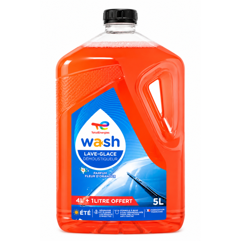 Bidon 5L de Lave-Glace Démoustiqueur Été TOTAL ENERGIES Wash
