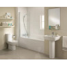 Pare-Baignoire 80x140cm IDEAL Connect 2 Pivotant en Chrome - T9923EO - NEUF