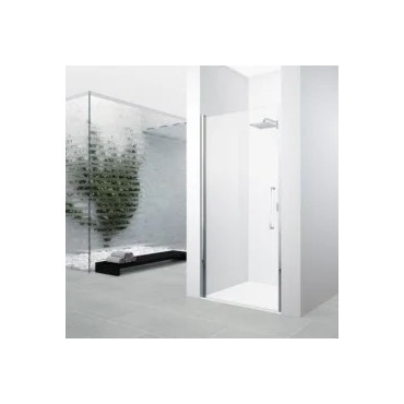 Porte de Douche Pivotante NOVELLINI Young 2 1B 67-71cm Satiné Chrome - Y21B67-4K - NEUVE
