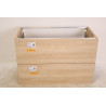 Meuble Sous-Vasque Salle de Bain ALTERNA Plenitude 60x90x46cm 2 Tiroirs Chêne - 6849509