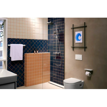 Colonne de Douche HANSGROHE Activera S 1 Jet EcoSmart avec Mitigeur  Chromé - 28078000 - NEUVE