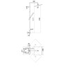 Colonne de Douche avec Thermostatique NOBILI Mia MQ102030/32CR - Chrome - NEUVE