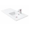 Plan Vasque à Poser 121 Cm DELPHA Céramligne en Céramique Blanc Brillant - AHCED1201 - NEUF