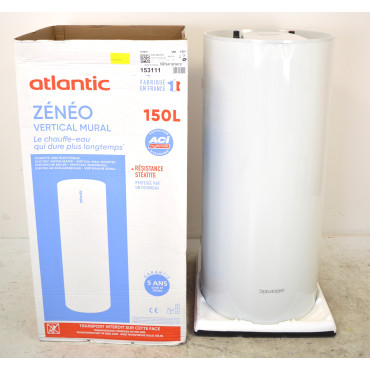 Chauffe-Eau Electrique 150L ATLANTIC Zénéo ACI Hybride Stéatite Vertical Mural Monophasé