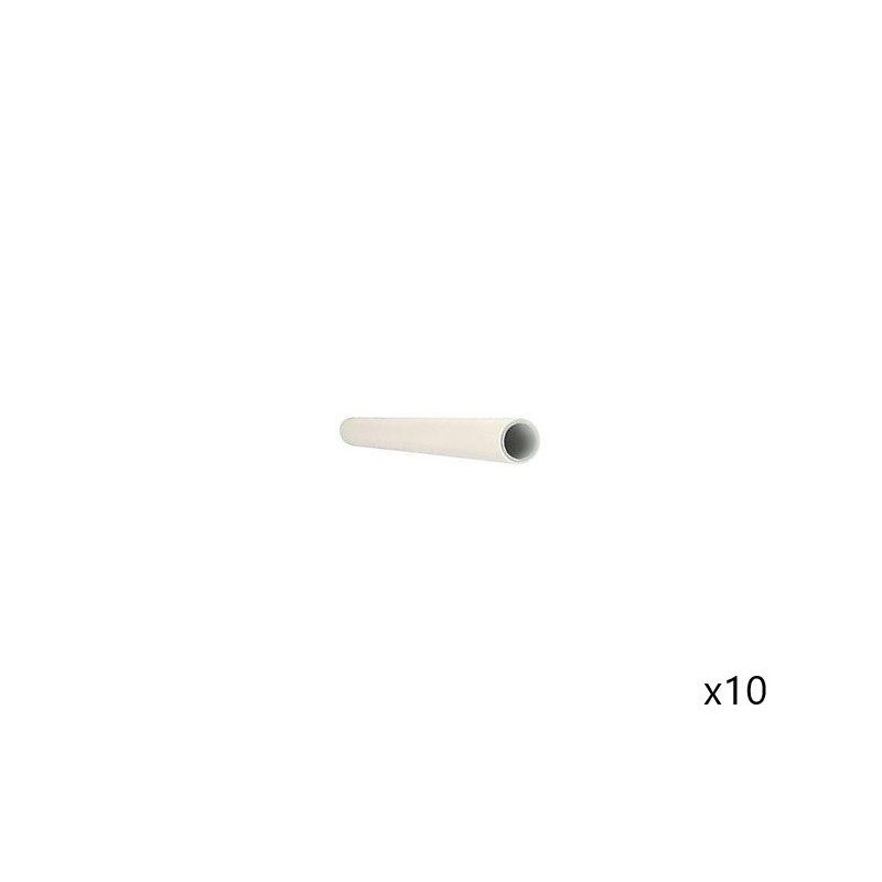 Lot de 10 Tuyaux Multicouche Nu TRA U Multitrapress Ø25mm Barre Tuyauterie et Raccords Blanc - 06.06.025 - NEUF Déclassé