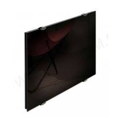 Façade en  verre noire astrakan  équipée 550 W  avec film pour radiateur  horizontal  CAMPA Campaver  NEUVE