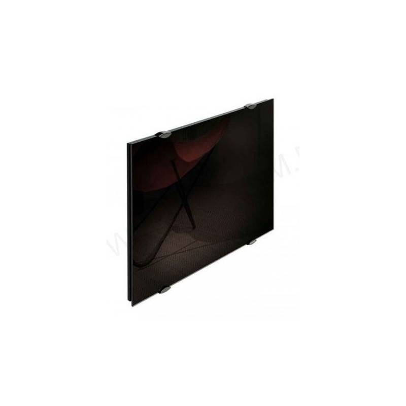 Façade en verre noire astrakan équipée 550 W avec film pour radiateur horizontal CAMPA Campaver NEUVE Façade en verre noire astrakan équipée 550 W avec film pour radiateur horizontal CAMPA Campaver NEUVE