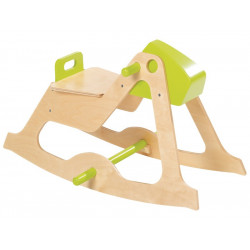 WESCO 50 909037 - Cheval à bascule en bois vert à partir de 12 mois