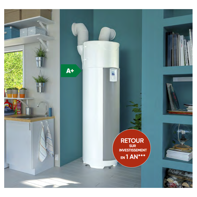 Chauffe eau thermodynamique 270 L ATLANTIC Explorer sur socle Version 4 ...