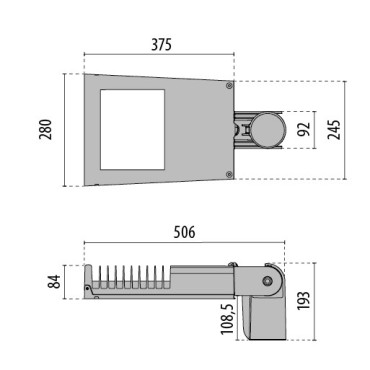 Projecteur Eclairage Extérieur LED 46W