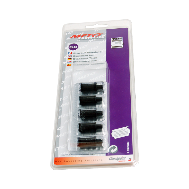 METO 9325810 - Pack de 5 Encreurs Pour Pince à Etiqueter METO 9325810 - Pack de 5 Encreurs Pour Pince à Etiqueter