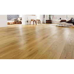 11 m² de Parquet Chêne Contrecollé Brossé Huilé Couleur Blond Rubio - NEUF
