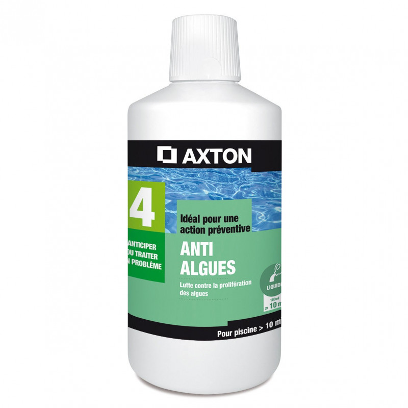 AXTON 2151371 - Bidon de 1L Anti-algues pour Piscine Inférieur à 10 m³ AXTON 2151371 - Bidon de 1L Anti-algues pour Piscine Inférieur à 10 m³