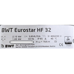 EUROSTAR 51152700 - Pompe de filtration de piscine