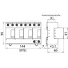 DEHN DVMTT255 - Parafoudre Combiné pour les Systèmes d'Alimentation