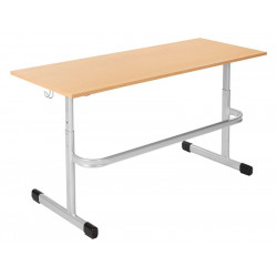 WESCO 51859006 - Bureau Ecolier Réglable T2 à T6 Stratifié Double